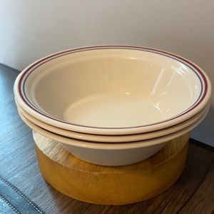 Corelle/Corning Abundance soup bowls & saucers, set of 3